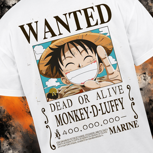 One Piece - Luffy Wanted | Anime Graphic Tee