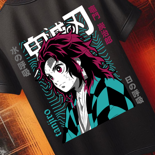 Demon Slayer - Tanjiro Kamado v9 | Anime Graphic Tee