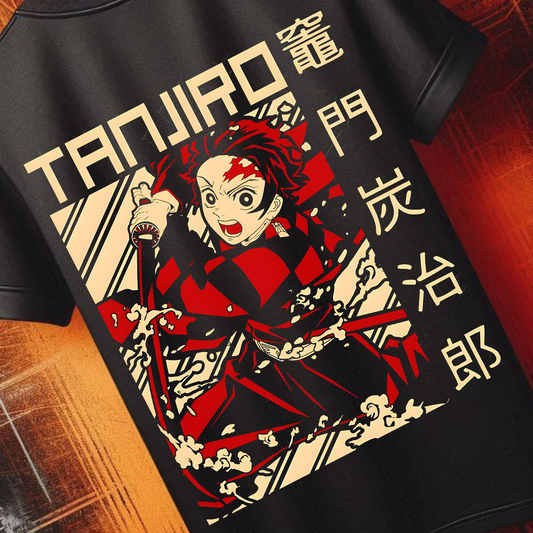 Demon Slayer - Tanjiro Kamado v8 | Anime Graphic Tee