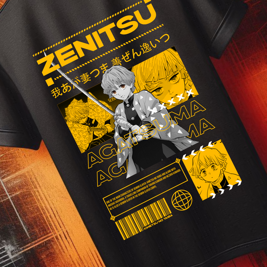 Demon Slayer - Zenitsu Agatsuma Tshirt v5 | Anime Graphic Tee