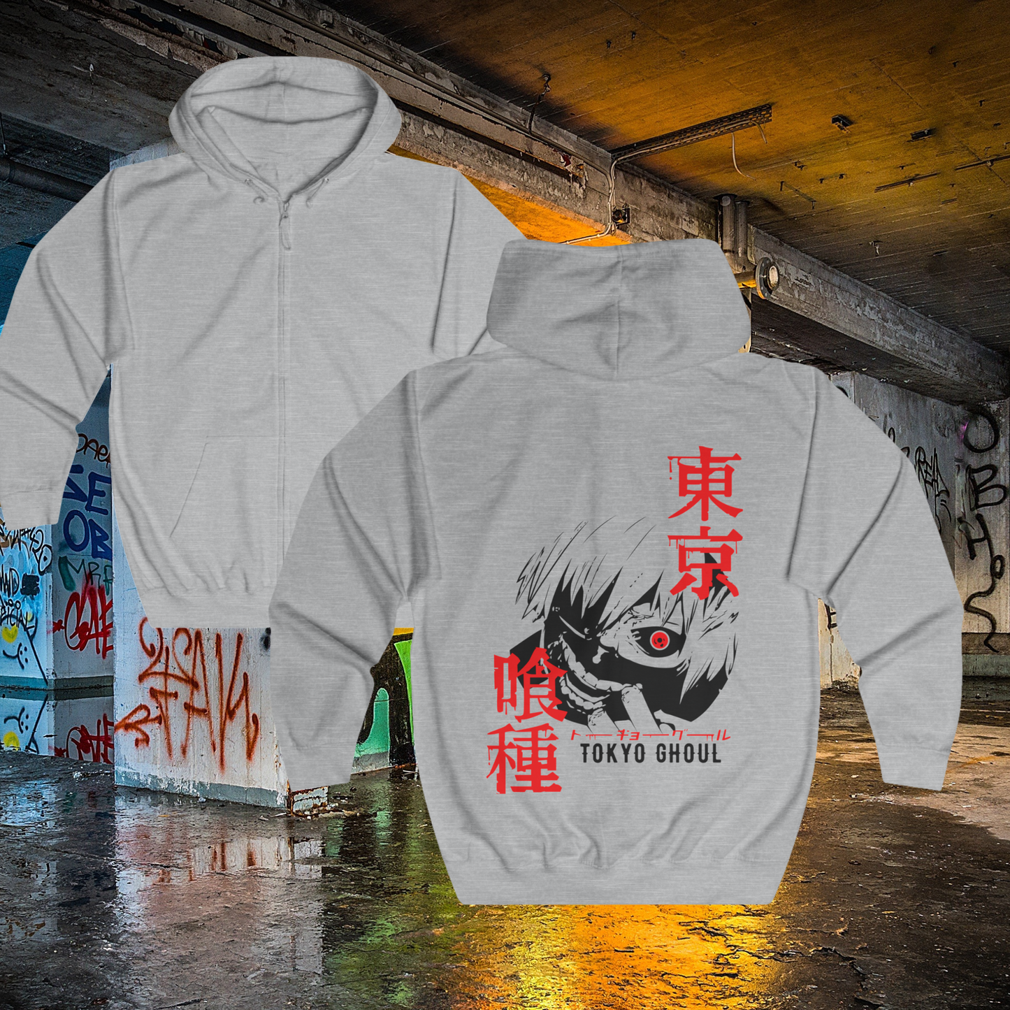 Tokyo Ghoul Zip Up Hoodie