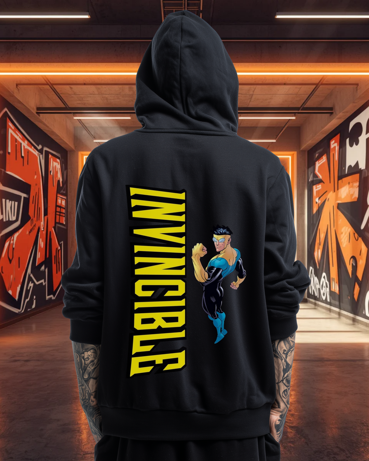 Invincible con College Hoodie – alternate product view