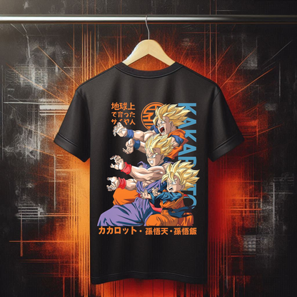 Dragon Ball Z - Goku Gohan Goten Kamehameha | Anime Graphic Tee