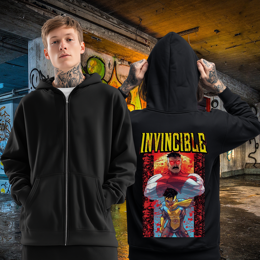 Invincible Full Zip Up Hoodie