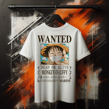 One Piece - Luffy Wanted | Anime Graphic Tee