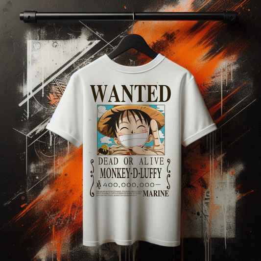 One Piece - Luffy Wanted | Anime Graphic Tee