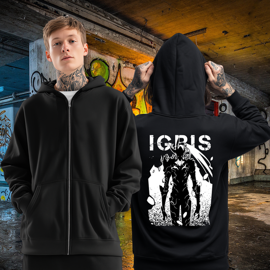 Solo Leveling Igris Full Zip Up Hoodie