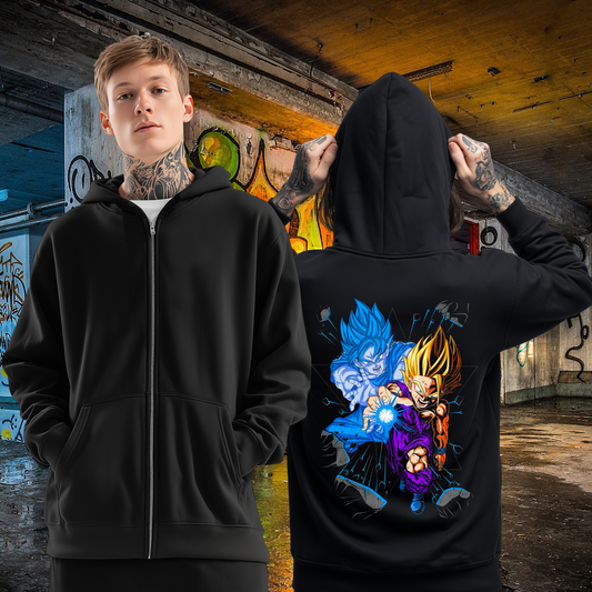 Dragon Ball Kamehameha Full Zip up Hoodie