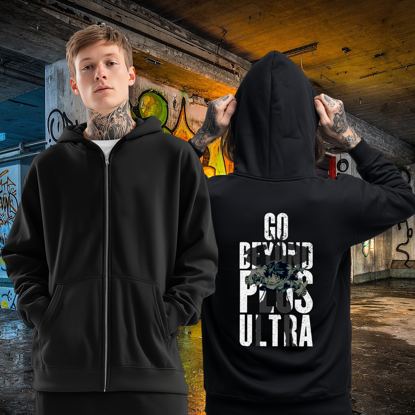My Hero Academia - Plus Ultra Full Zip Up Hoodie