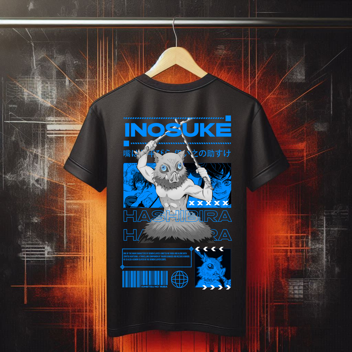 Demon Slayer - Inosuke Hashibira Tshirt | Anime Graphic Tee