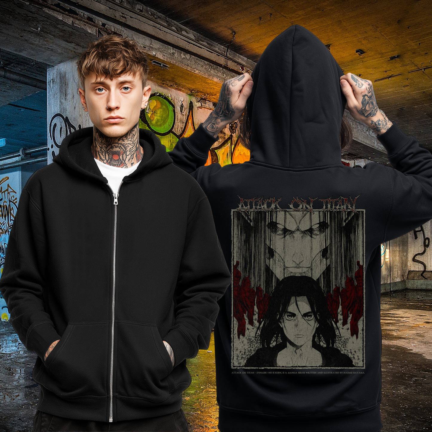 Attack on Titan Zip Up Hoodie