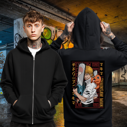 Chainsaw Man Zip Up Hoodie