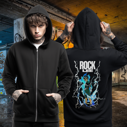 Rock Lee Zip Up Hoodie
