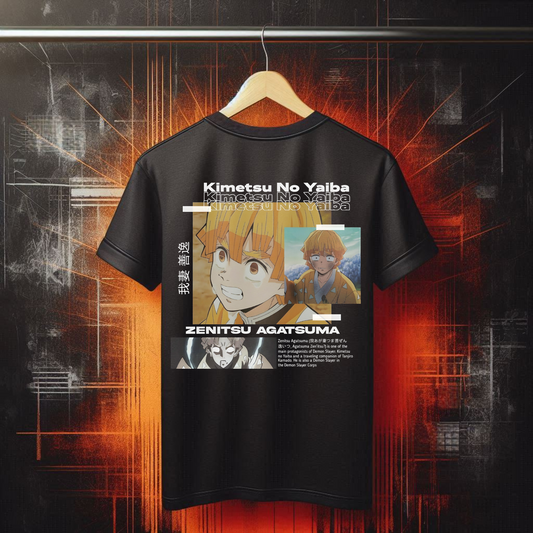 Demon Slayer - Zenitsu Agatsuma Tshirt v2 | Anime Graphic Tee
