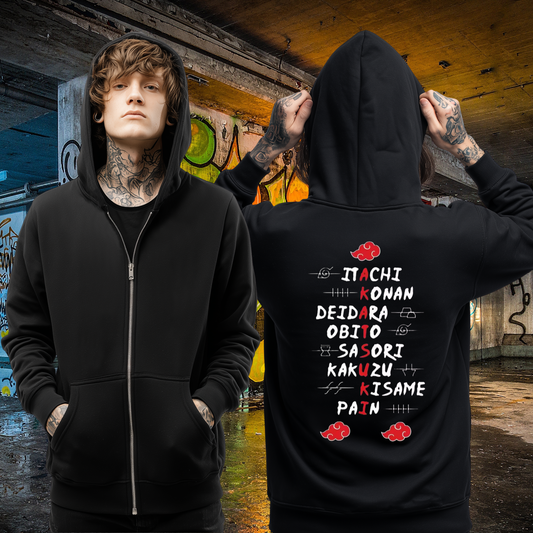 Akatsuki Zip Up Hoodie
