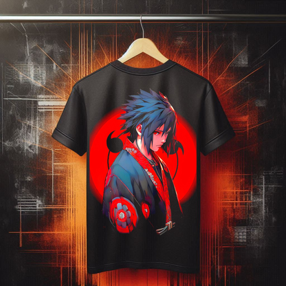 Naruto - Sasuke Uchiha - AI Design | Anime Graphic Tee