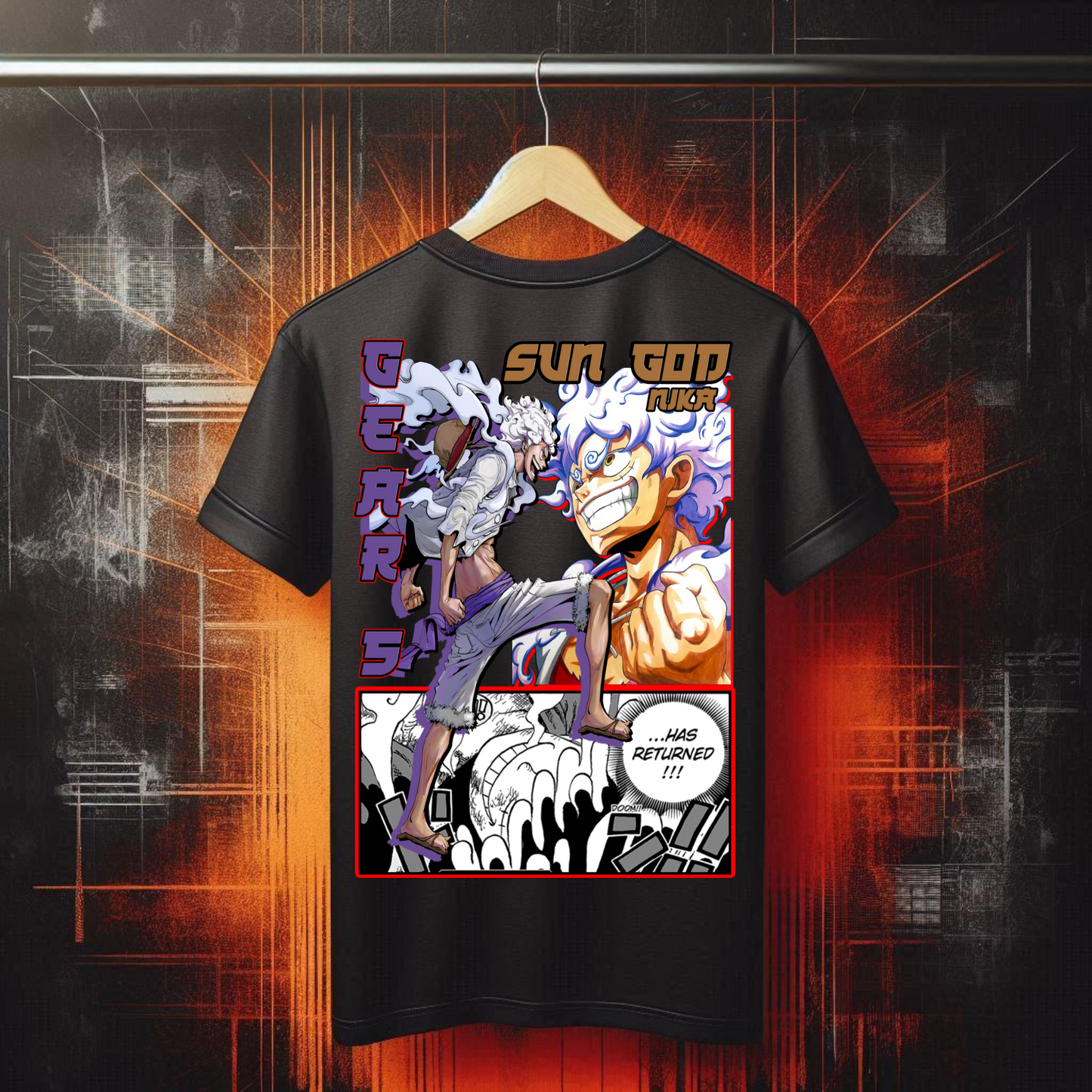 One Piece - Luffy - Sun God | Anime Graphic Tee