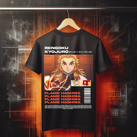 Demon Slayer - Kyojuro Rengoku Tshirt | Anime Graphic Tee