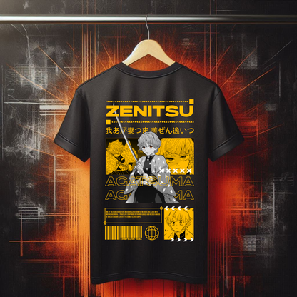 Demon Slayer - Zenitsu Agatsuma Tshirt v5 | Anime Graphic Tee