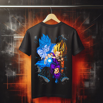 Dragon Ball Z - Goku Gohan Kamehameha | Anime Graphic Tee