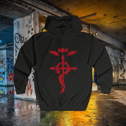 Full Metal Alchemist Zip Up Hoodie - Crest