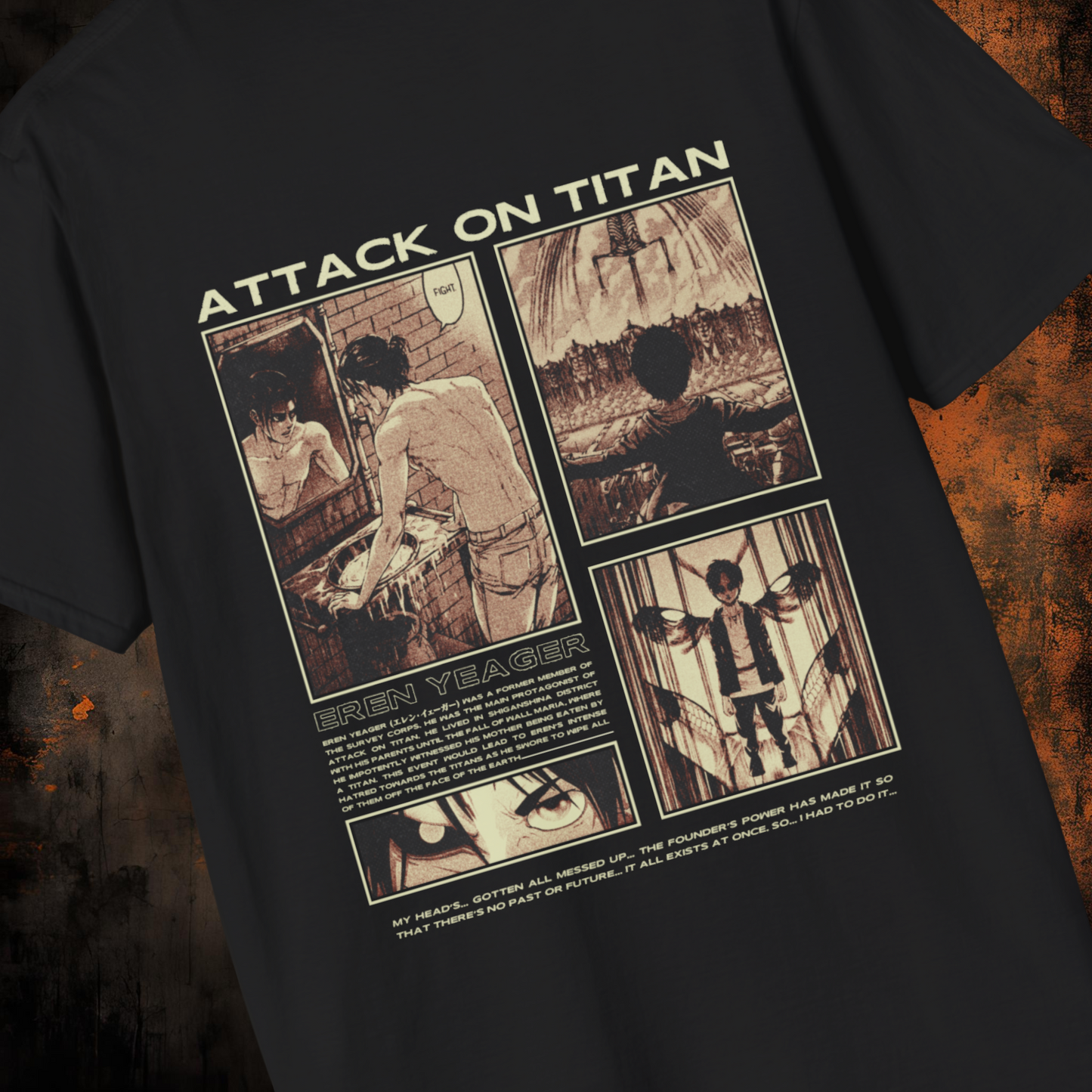 Attack on Titan - Eren Yeager - Story | Anime Graphic Tee