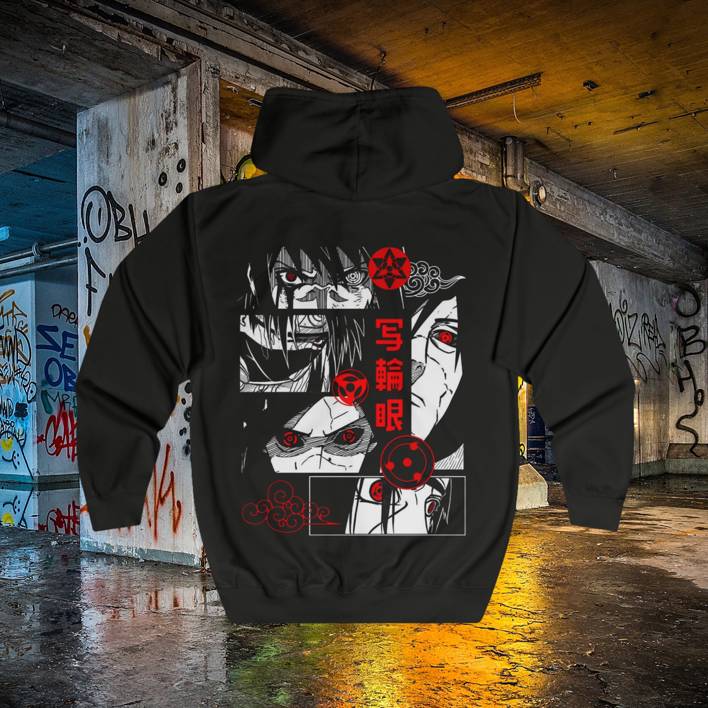 Sharingan Zip Up Hoodie