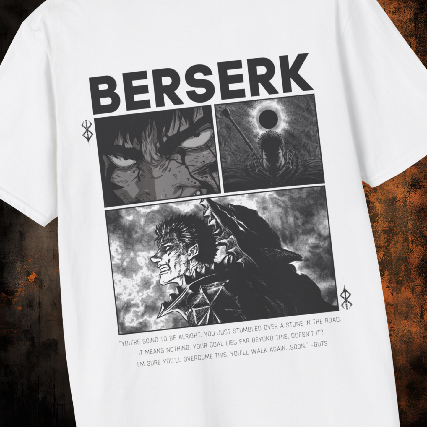 Berserk - Guts B+W | Anime Graphic Tee