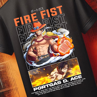 One Piece - Ace - Fire Fist | Anime Graphic Tee