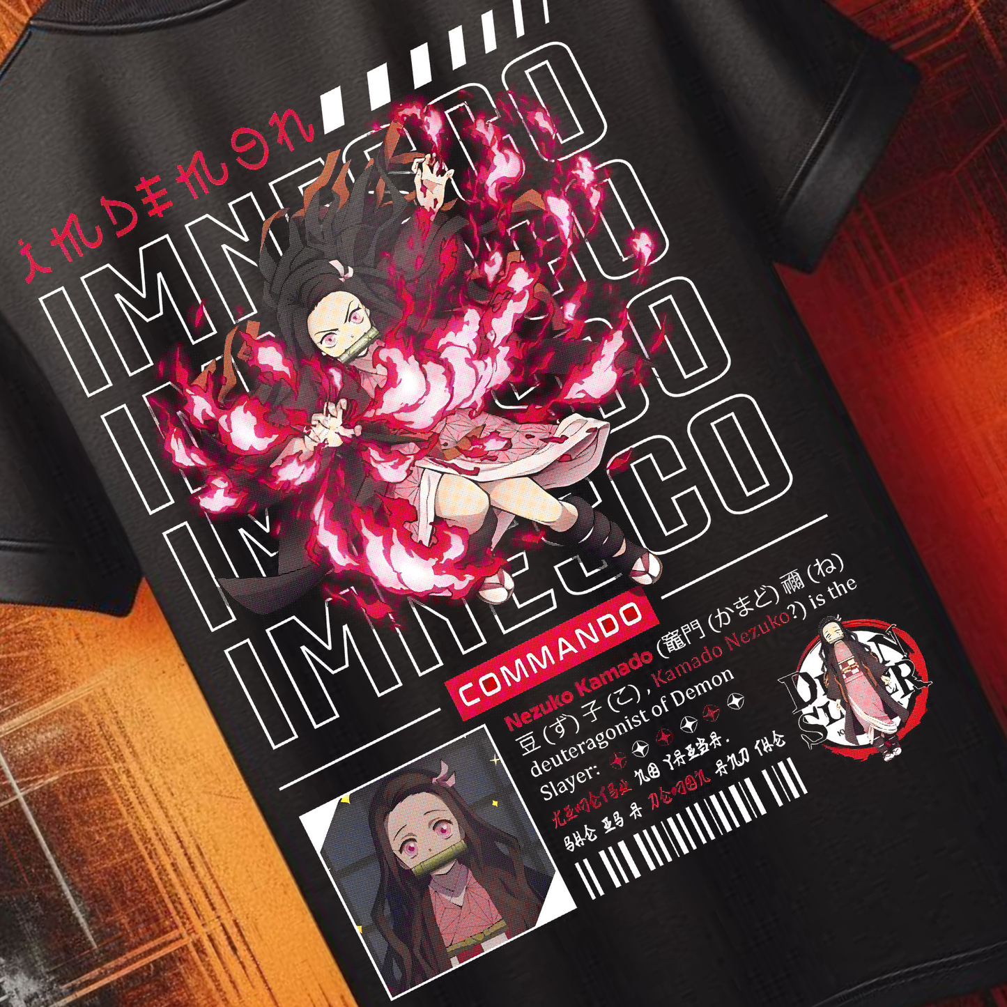 Demon Slayer - Nezuko Kamado Tshirt v2 | Anime Graphic Tee