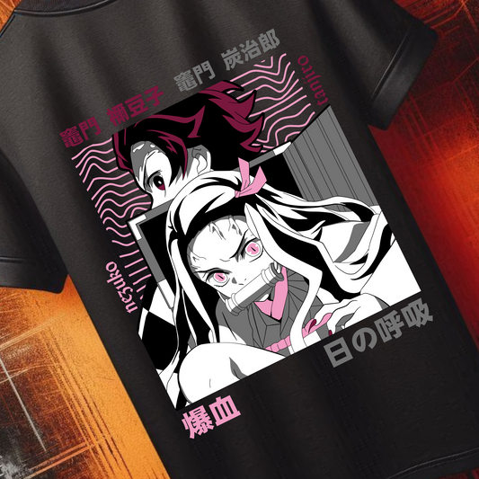 Demon Slayer - Tanjiro and Nezuko Tshirt | Anime Graphic Tee