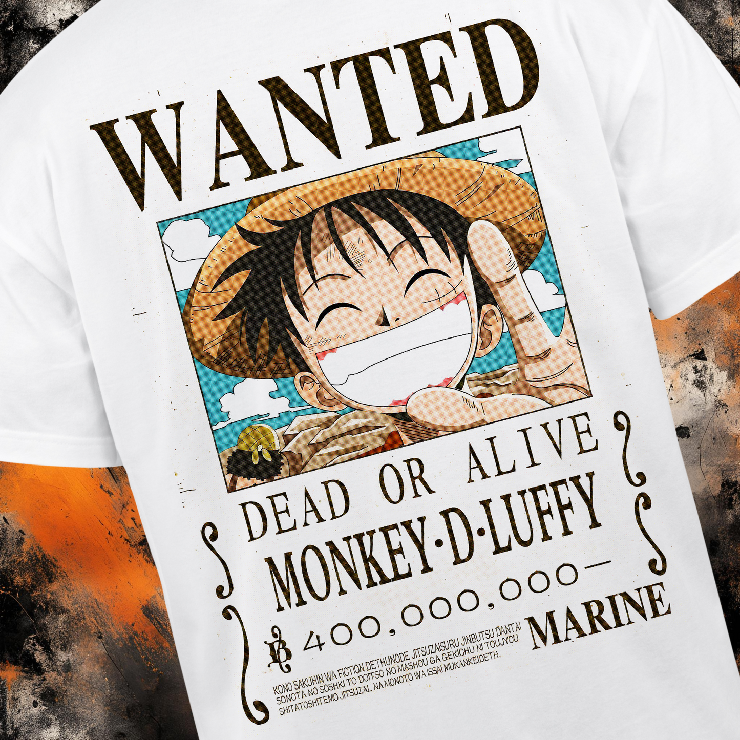 One Piece - Luffy Wanted | Anime Graphic Tee
