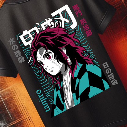 Demon Slayer - Tanjiro Kamado v9 | Anime Graphic Tee