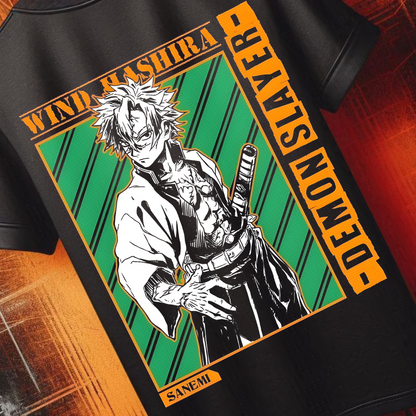 Demon Slayer - Sanemi Shinazugawa Tshirt | Anime Graphic Tee