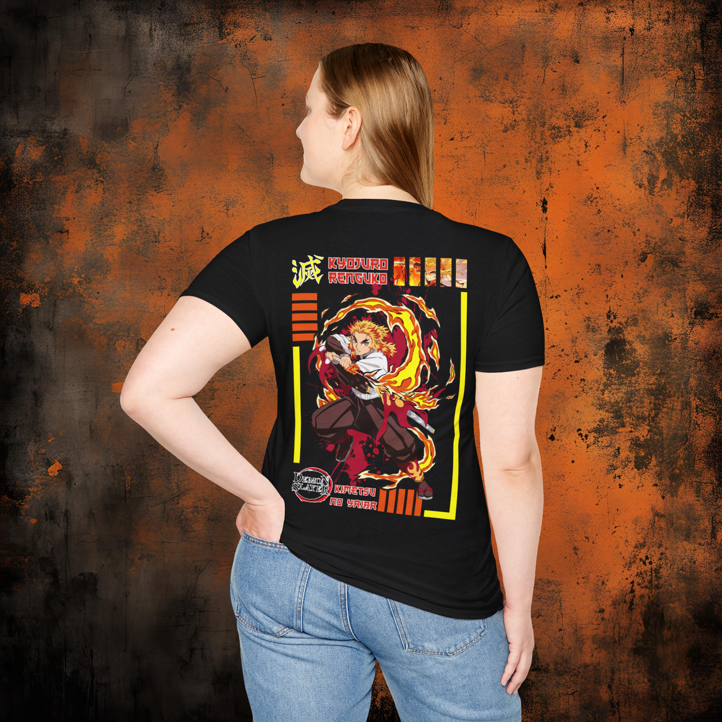 Demon Slayer - Kyojuro Rengoku Tshirt v3 | Anime Graphic Tee