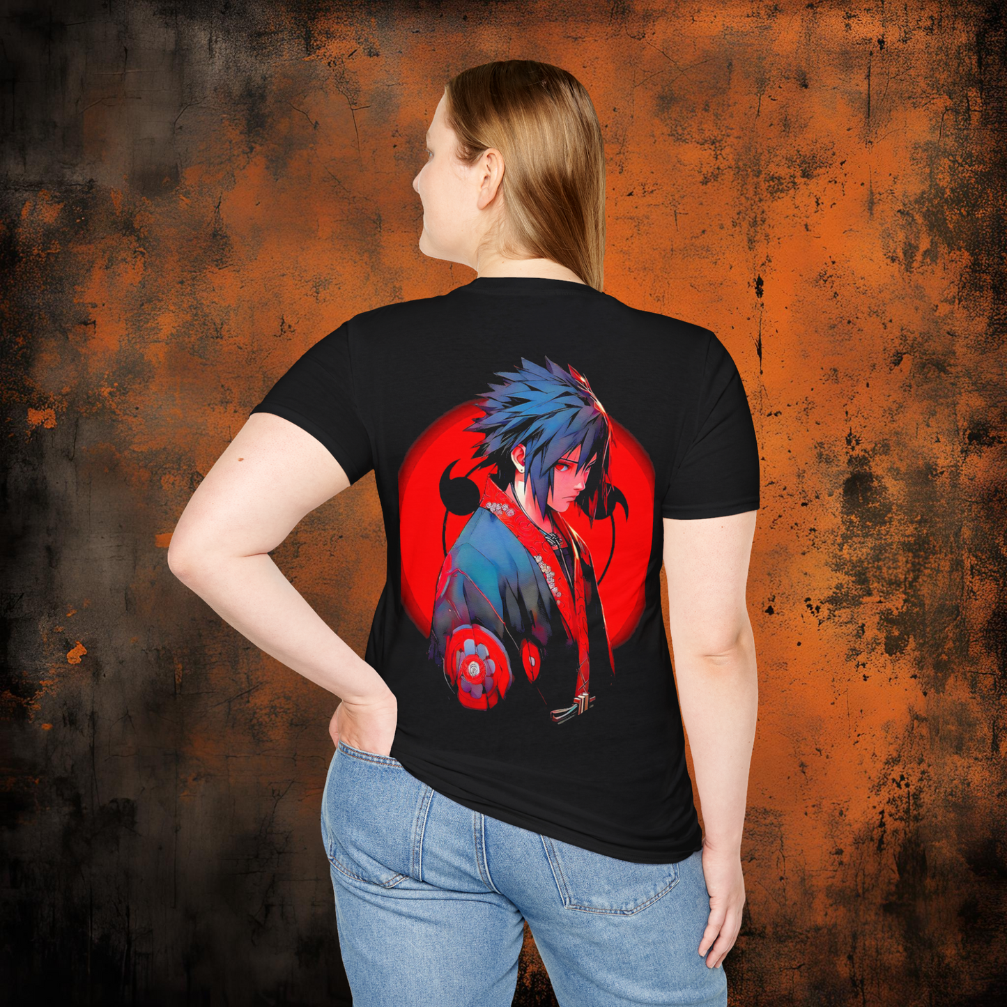 Naruto - Sasuke Uchiha - AI Design | Anime Graphic Tee