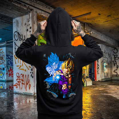 Dragon Ball Kamehameha Full Zip up Hoodie