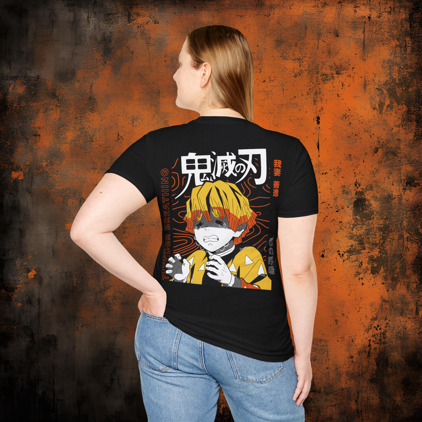 Demon Slayer - Zenitsu Agatsuma Tshirt v6 | Anime Graphic Tee