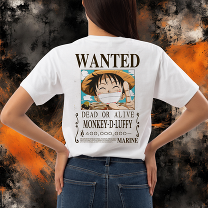 One Piece - Luffy Wanted | Anime Graphic Tee