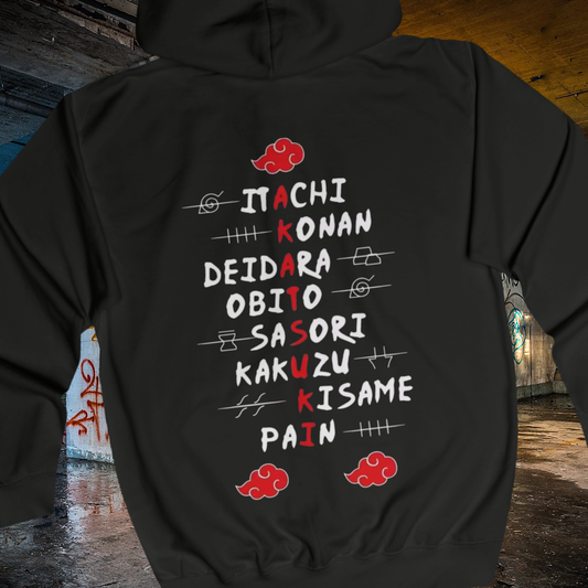 Akatsuki Zip Up Hoodie