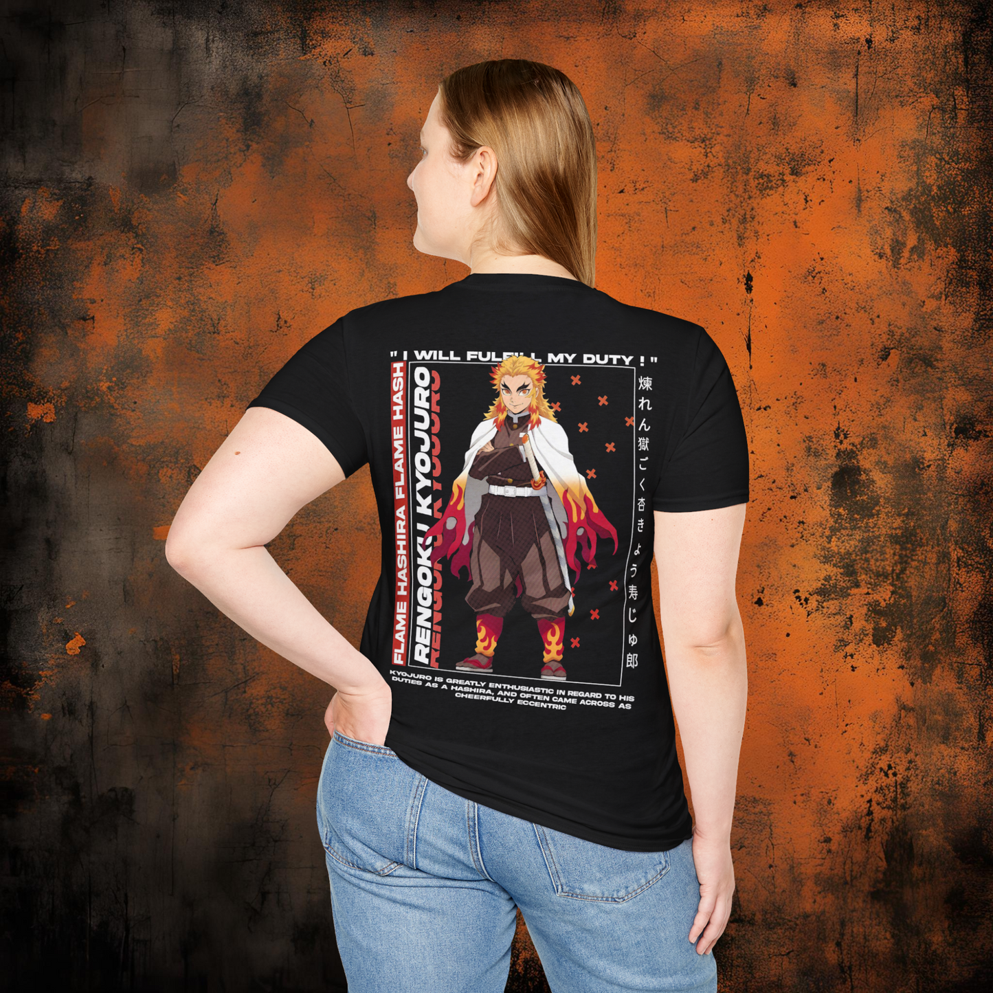 Demon Slayer - Kyojuro Rengoku Tshirt v2 | Anime Graphic Tee