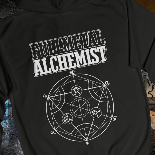 Full Metal Alchemist Zip Up Hoodie - Logo