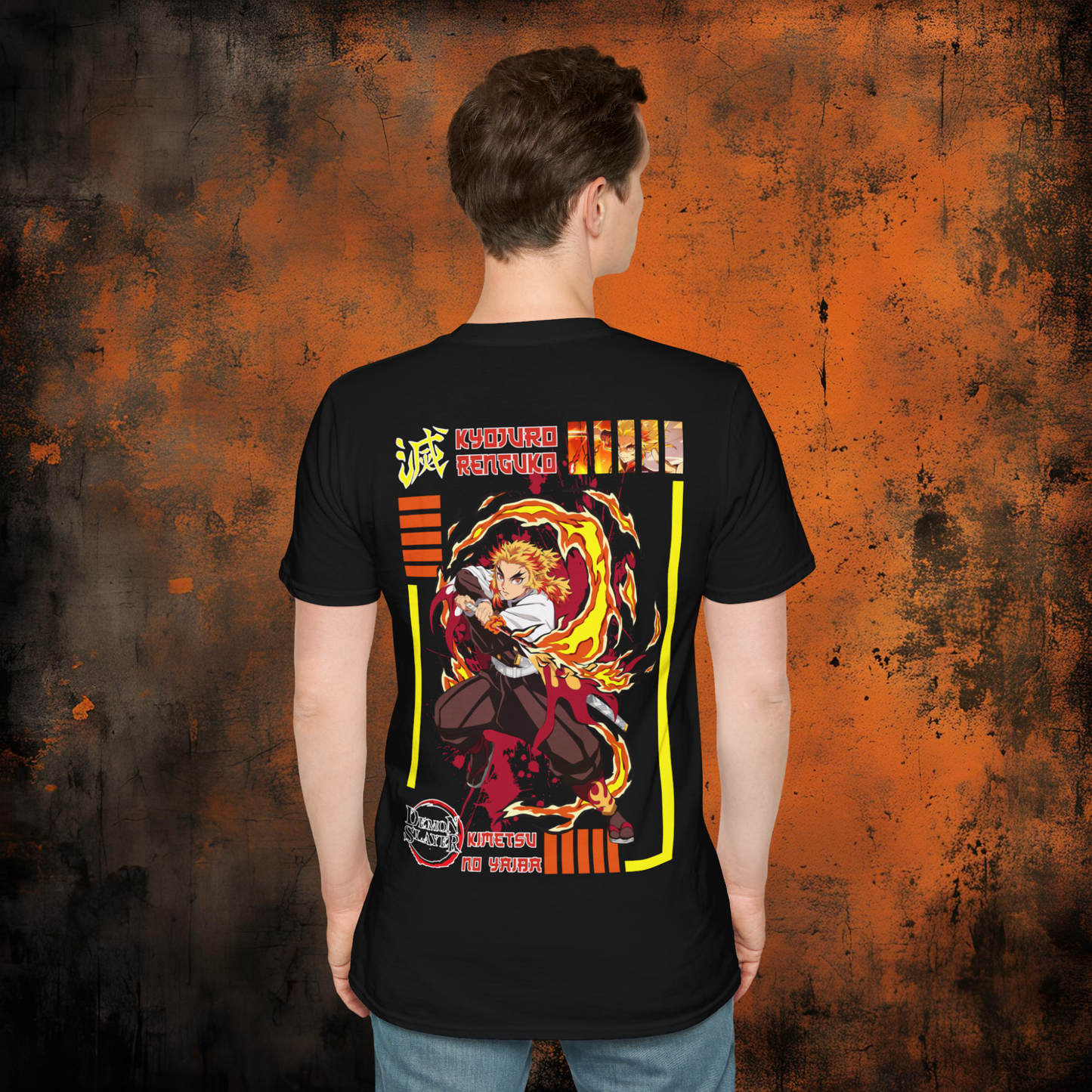 Demon Slayer - Kyojuro Rengoku Tshirt v3 | Anime Graphic Tee