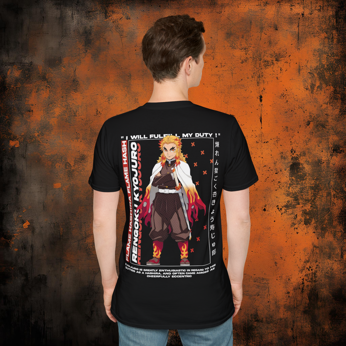 Demon Slayer - Kyojuro Rengoku Tshirt v2 | Anime Graphic Tee