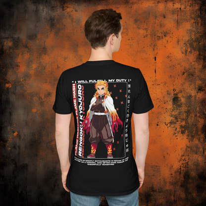 Demon Slayer - Kyojuro Rengoku Tshirt v2 | Anime Graphic Tee