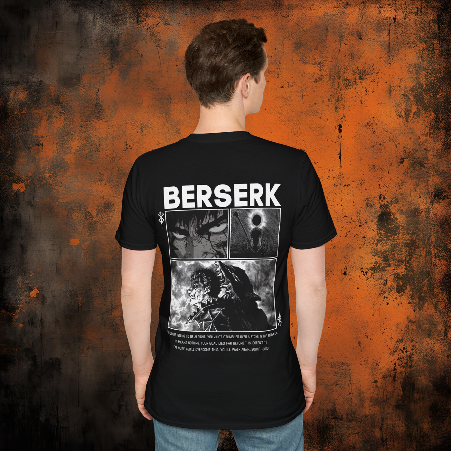 Berserk - Guts B+W | Anime Graphic Tee