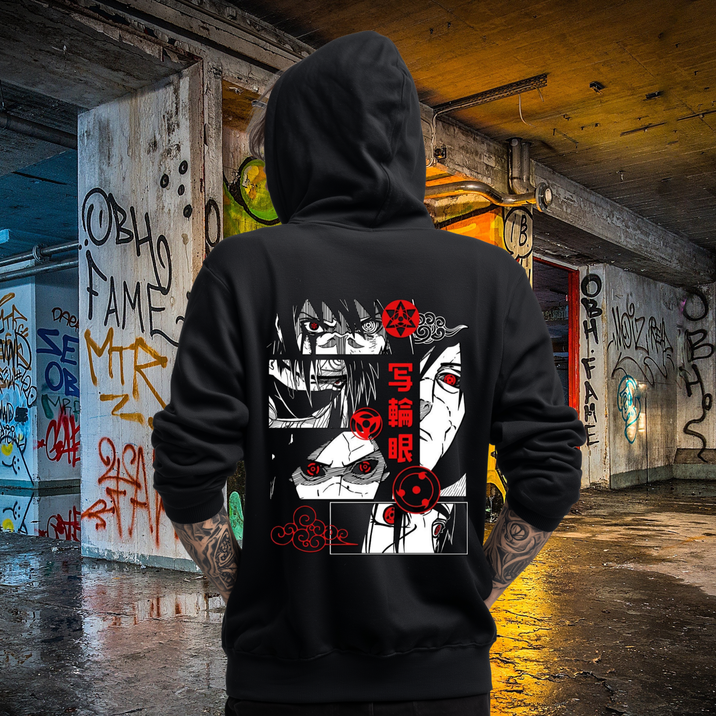 Sharingan Zip Up Hoodie