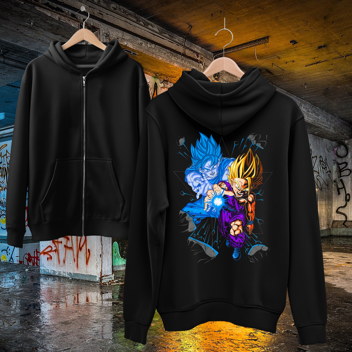 Dragon Ball Kamehameha Full Zip up Hoodie