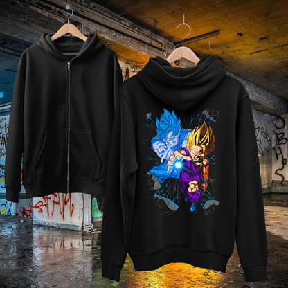 Dragon Ball Kamehameha Full Zip up Hoodie
