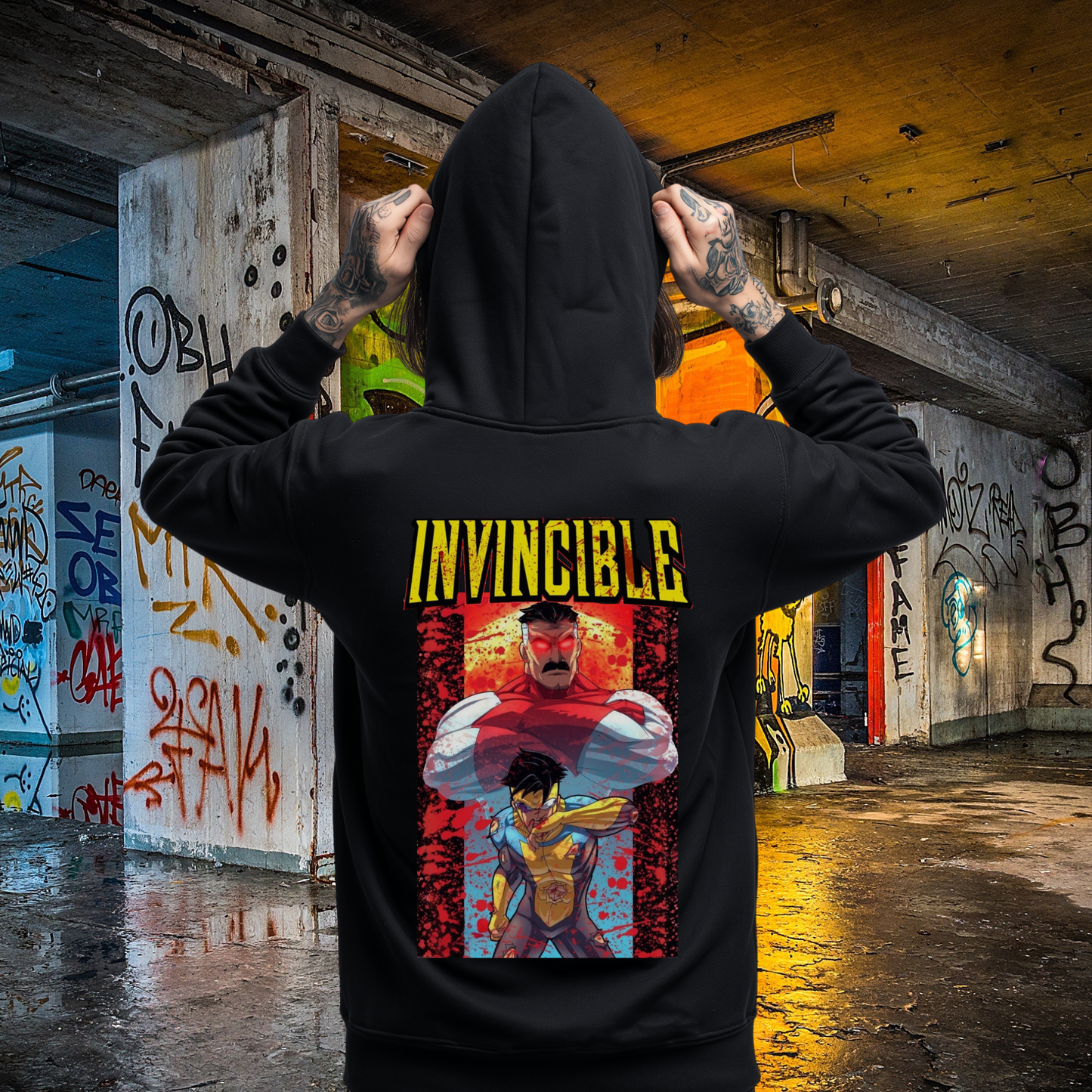 Invincible Full Zip Up Hoodie